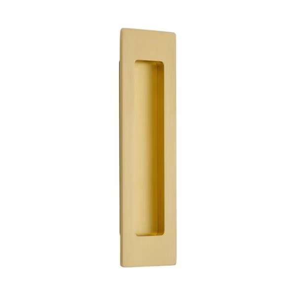 7 in. Modern Rectangular Flush Pull, Satin Brass, Patioplus, Mfr#: PA2667426